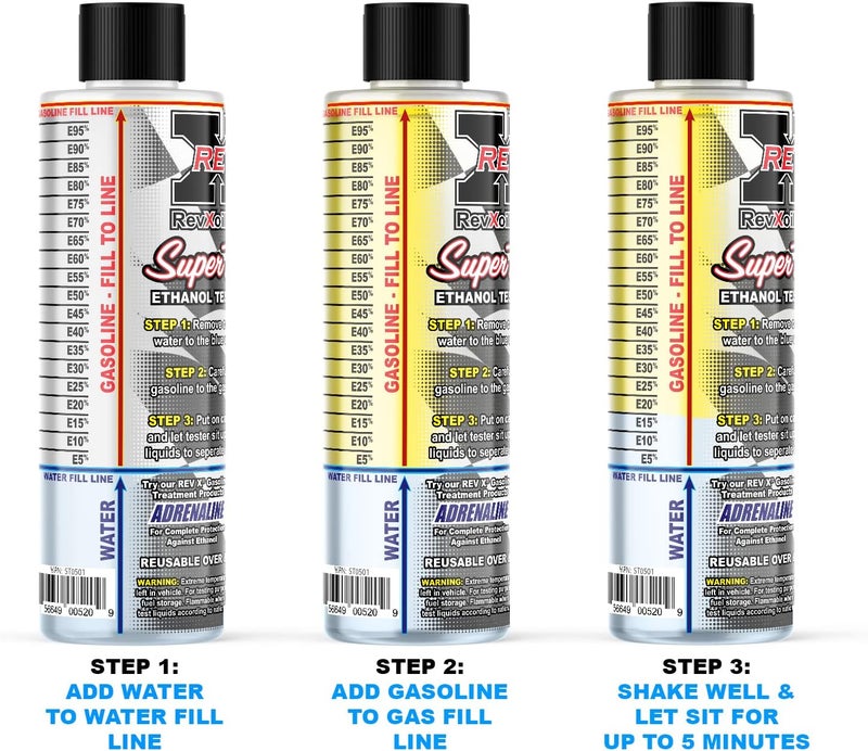 REV X E85 Super Tester - Reusable Gasoline Ethanol Testing Kit - Image 2
